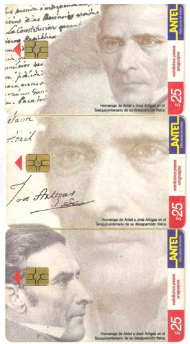 Tarjetas Telefónicas Uruguay - Serie: Jose De Artigas.!!!!