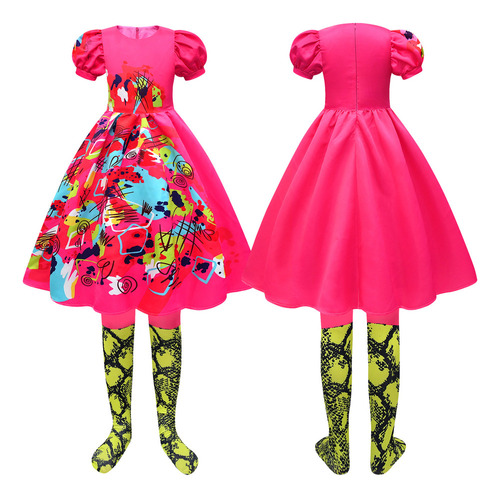 Disfraz De Cosplay Barbie Bubble Sleeve Vestido Princess