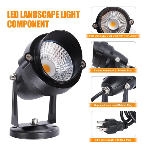 Led Para Exteriores De 10 W, Iluminación De Paisaje De 120 V