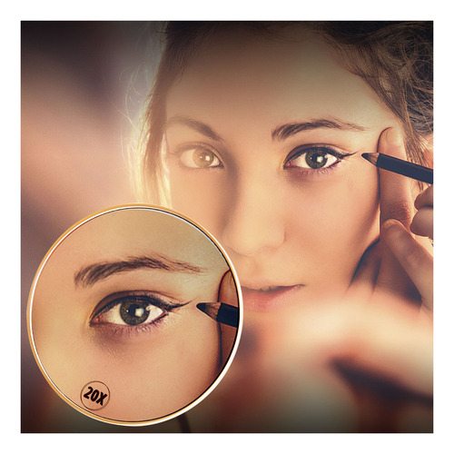. Espejo De Aumento Con Ventosa, Espejo De Maquillaje, 20