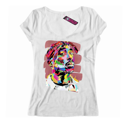 Remera Mujer Tupac Shakur 2pac Rap Hip Hop Pop Art 31 Dtg