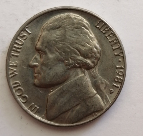 #147 5 Centavos De Dólar Usa 1981
