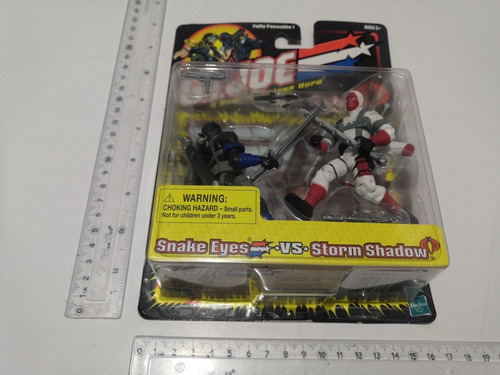 Snake Eyes Vs Storm Shadow Gijoe Hasbro 2001 (Usado)