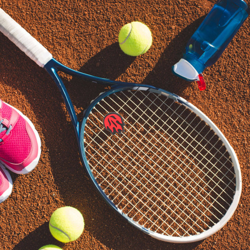 Raqueta De Tenis De Silicona Con Amortiguadores De Vibracion