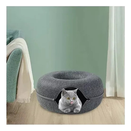 Cama Portátil De Fieltro Tipo Cueva For Gatos