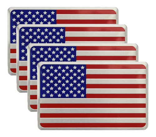 Nosotros Bandera Americana De Metal Emblema De La Calco...
