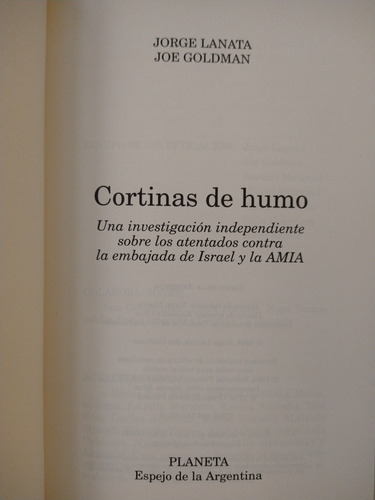 Cortinas De Humo - Lanata Y Goldman - Planeta
