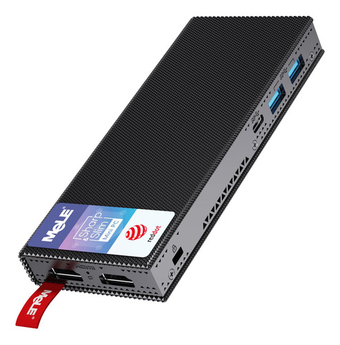 Mini Pc Stick Mele Pcg02 Pro Sin Ventilador N5105 De 8 Gb/256 Gb Windows 11 Pro Wifi5 Usb Pd3.0, Doble Hdmi, 4k, Gigabit Ethernet Bt5.1, Pc Pequeño En La Oficina De Negocios, Industrial, Iot, Media