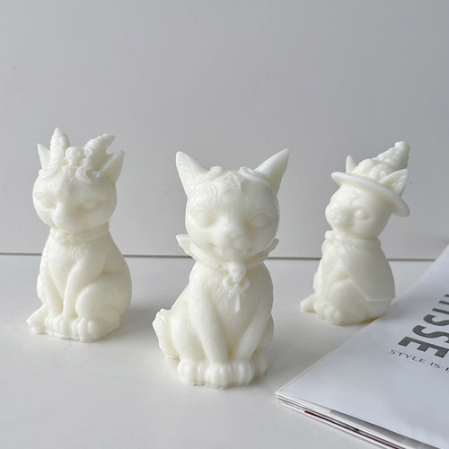 Molde De Silicona Con Forma De Vela (3 #mold) Para Decoració