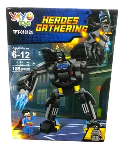 Armable Heroes Super Batman 185 Piezas Jueguetes