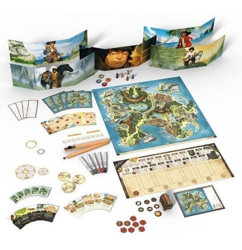 Imagen 2 de 5 de Juego De Mesa La Isla Del Tesoro Bureau Muy Lejano