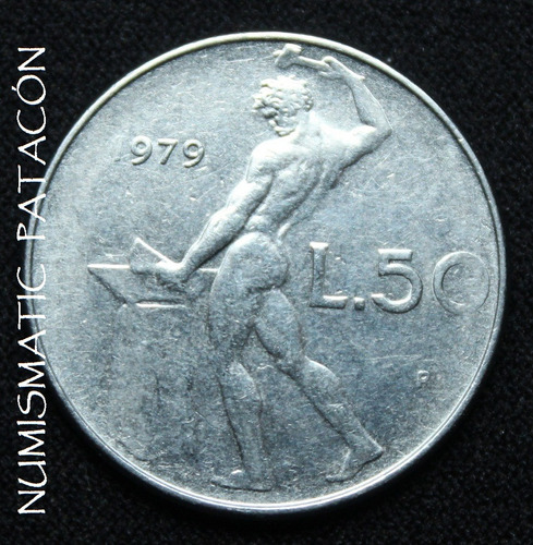 Np* Moneda De Italia - 50 Liras De 1979 - Km# 95 (Usado)