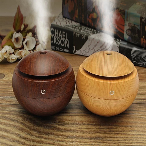 Humidificador Simil Madera Aromatizador De Aire Difusor