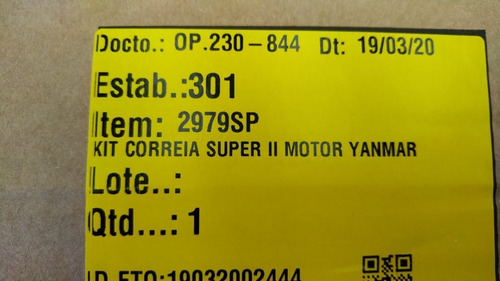 Imagem 5 de 6 de Kit Correias Thermo King Super 2 190 Motor Yanmar Ref 2979sp