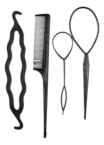 Herramienta De Peluquería Con Pinza Para El Pelo, Kit De 4 P