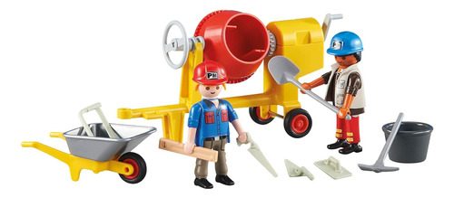 Playmobil 6339 2 Trabajadores De La Construcción Con Envasad