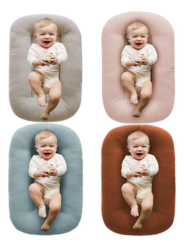 Almohada Para Tumbona De Bebé Nido Suave Transpirable Carame Color Nombre Del Diseño