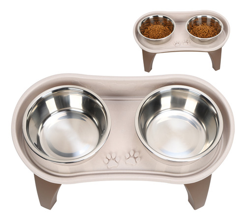 Comedero Grande Elevado Para Perros, Mesa De Comedor Doble