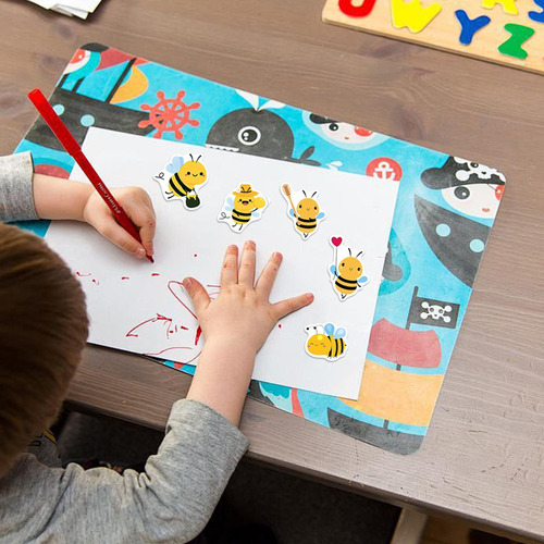 Ba Pegatinas De Abejas Para Niños Rollo De Pegatinas De