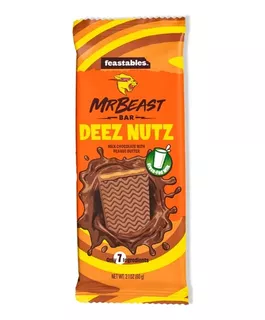 Feastable Mr. Beast Deez Nutz Barra Chocolate 60g