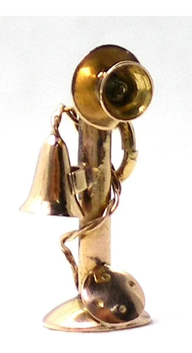 Dije De Oro 18 Kt Telefono Antiguo