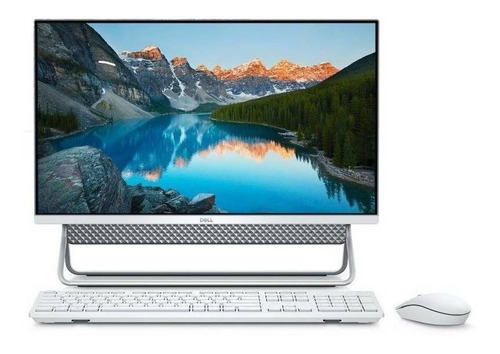 Computadora all in one Dell Inspiron 24 5000 color plata de 1920pxx1080px con procesador Intel Core i5, memoria RAM de 8GB, disco sólido con una capacidad de 256GB, memoria gráfica Intel Iris Xe - 100V/240V