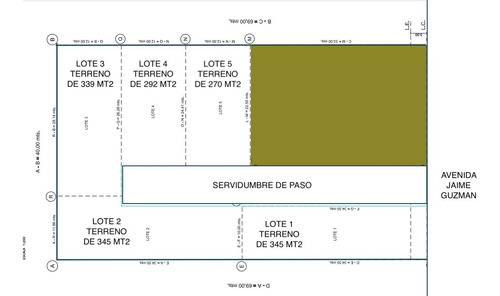 Se Vende Terreno Con Proyecto De 5 Lotes  Aprobado