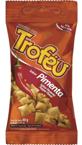 Snack De Trigo Troféu -sabor Pimienta 20 Unid De 40 Grs Tcec