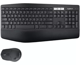 Kit de teclado y mouse inalámbrico Logitech MK850 Español España de color negro