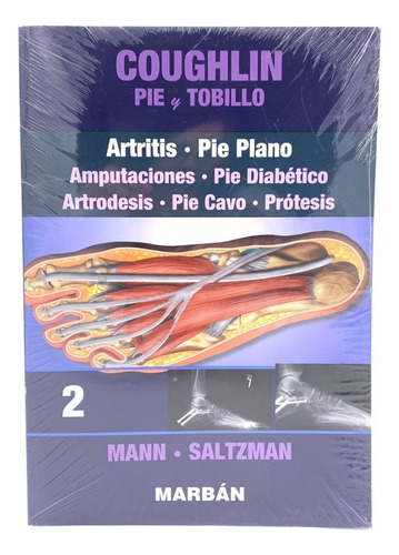 Saltzman. Coughlin Pie Y Tobillo. Artritis, Pie Plano Vol 2., De Saltzman. Editorial Marbán, Tapa Blanda En Español, 2015