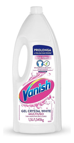Kit Tira Manchas Gel Multiuso + Crystal White 1,5l Vanish