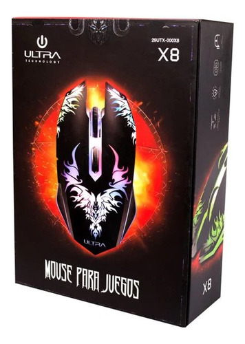 Mouse Gamer X8 Ultra Technology Iluminado Usb