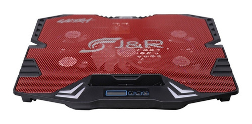 Imagen 3 de 10 de Base Refrigerante Portátil 5 Ventiladores Reclinable Led Usb
