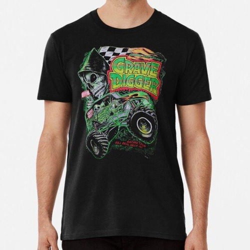 Remera Grave Digger Racing Team Vintage Algodon Premium