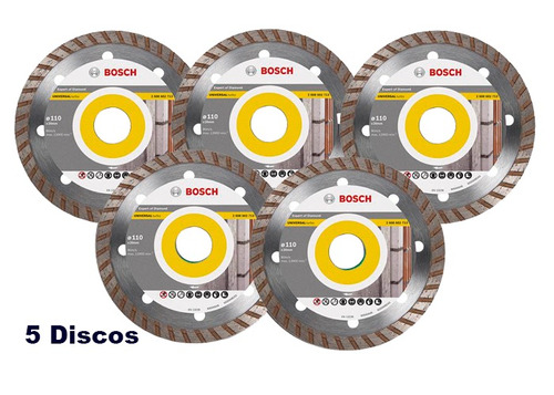 5 Discos Diamantado Bosch Turbo 110mm Maquifer