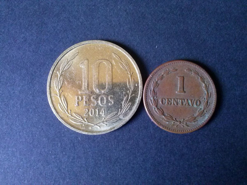 Moneda El Salvador 1 Centavo Cobre 1968 Escasa (c45)