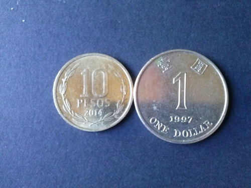 Moneda Hong Kong 1 Dollar 1997 Níquel (c44)