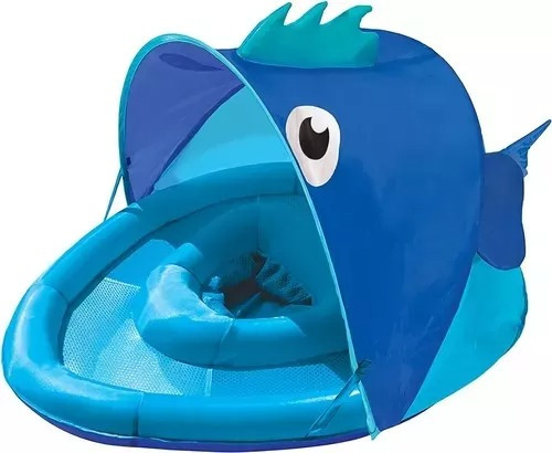 Flotador Con Techo Inflable Bebés Piscina Playa Verano 6-24m