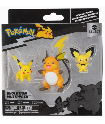 Multipack Evolución Pokémon Pikachu