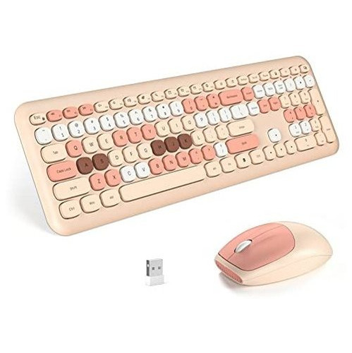 Juego De Teclado Y Ratón Inalámbrico Para Ordenadores 6v6hz