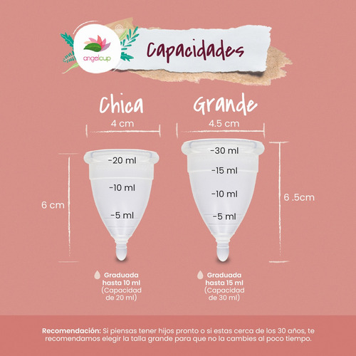 Paquete Copa Colors Y Vaso Esterilizador Angelcup® Color Lila Chica Y Vaso Lila
