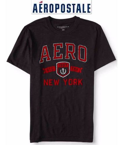 Playera 3x Grande Aeropostale 3xl Negra Roja Tinto Xxxl Ve!!