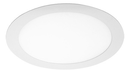Painel Led Taschibra 18w Redondo Embutir Autovolt Branco