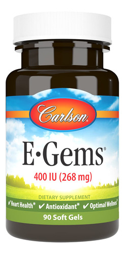 Carlson E-gems Vitamina E 400 Ui 90 Cápsulas