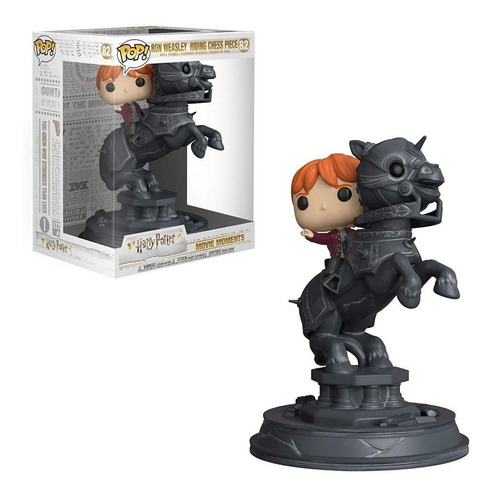 Funko Pop Harry Potter Ron Weasley 82 Na Peça De Xadrez Pop