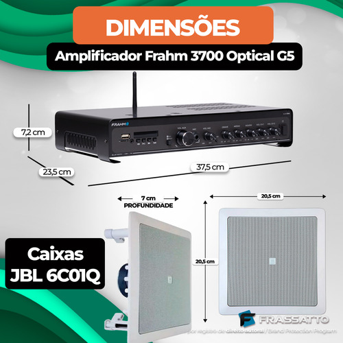 Som Ambiente Auditorio 12 Arandelas Jbl Conexão Tv Bluetooth