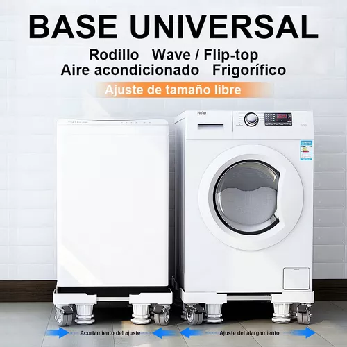 Base móvil ajustable universal móvil para congelador, lavadora y