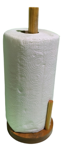 Porta Rollo De Toalla De Papel De Cocina De Madera