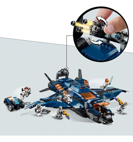 Lego 76126 Marvel Avengers Ultimate Quinjet Plane, Set De Ju