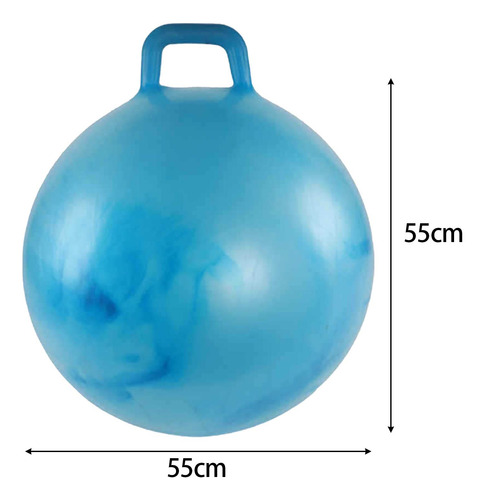 Pelota De Para Ejercicios En El Jardín, Redonda Y Azul